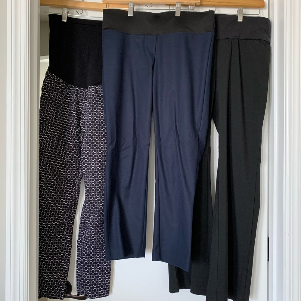 Bundle of maternity work pants (size 2)